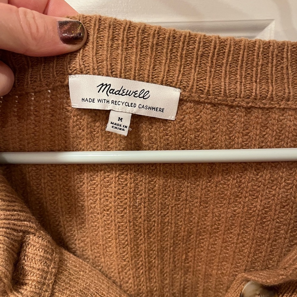 Madewell Tan Knit Joggers cashmere/ wool - Picture 2 of 6